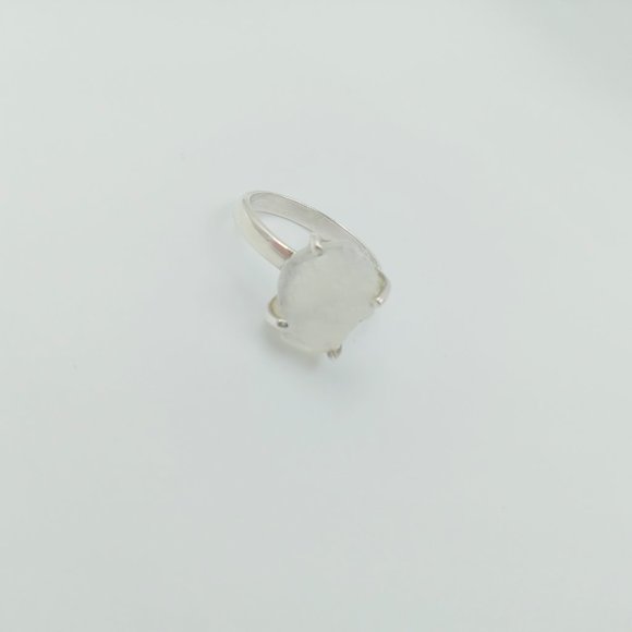 Sterling Silver Raw Rock Crystal Quartz - Picture 9 of 14